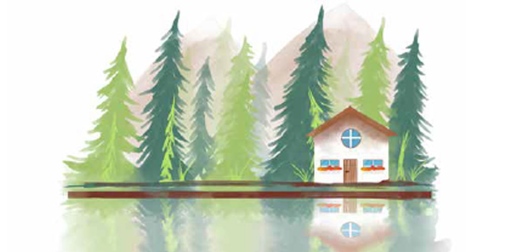 Illustration: Haus am See