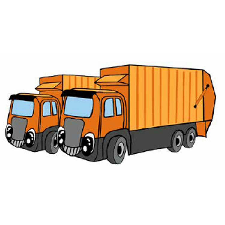 Illustration: Müllwagen